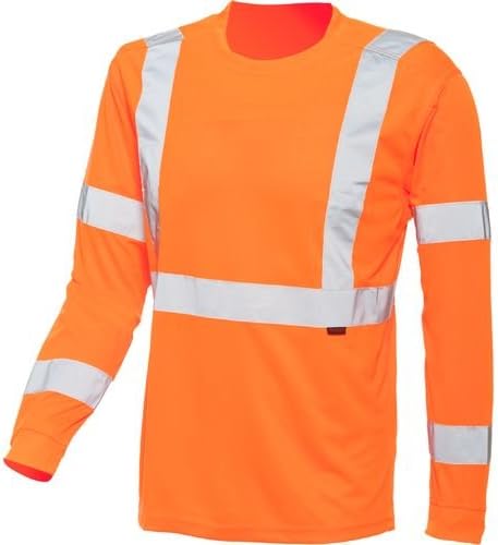 Wolverine Mens Caution Long Sleeve Tee Orange
