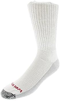 Wolverine Men's 6 Pack ST Boot Sock White, Large